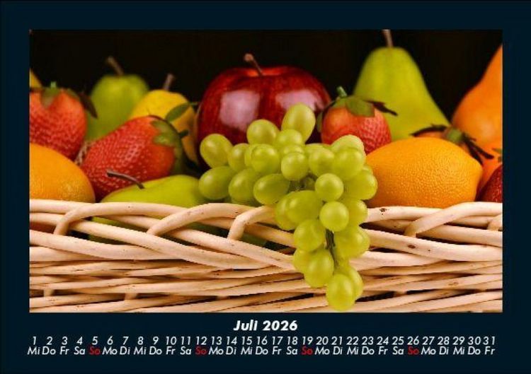 Produktbild: Obstkalender 2026 Fotokalender DIN A5