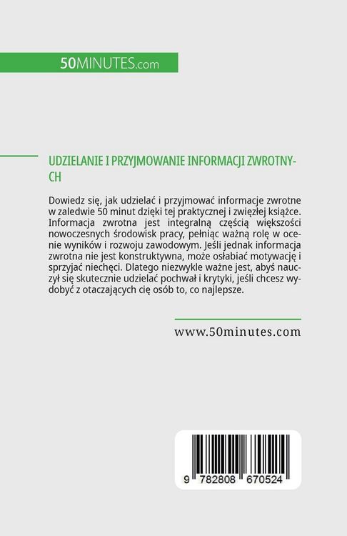 Produktbild: Udzielanie i przyjmowanie informacji zwrotnych