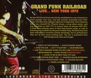 Produktbild: Grand Funk Railroad: Live...New York 1972