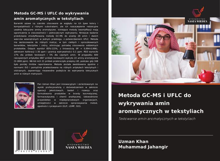 Produktbild: Metoda GC-MS i UFLC do wykrywania amin aromatycznych w tekstyliach