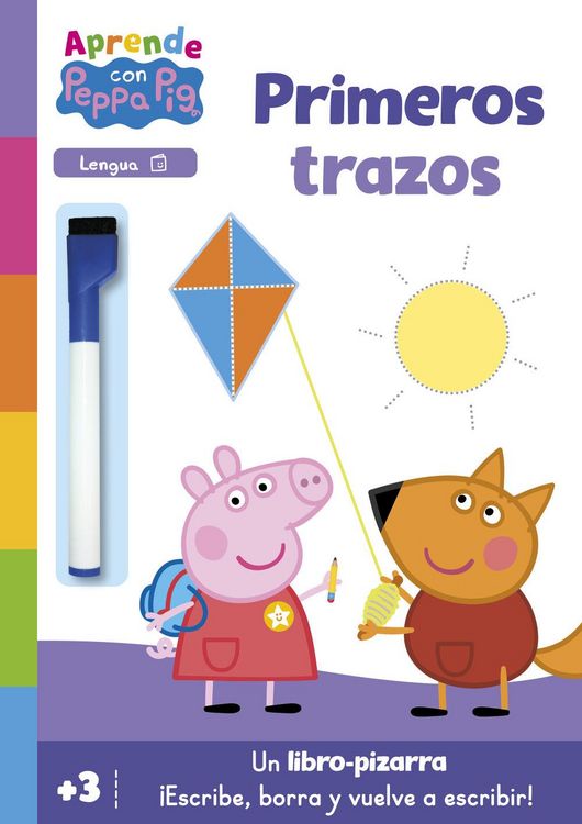 Produktbild: Peppa Pig. Primeros aprendizajes - Aprendo con Peppa Pig. Primeros trazos (Libro-pizarra)