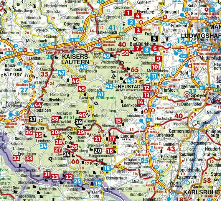 Produktbild: ROTHER Wanderf&uuml;hrer Pf&auml;lzerwald und Deutsche Weinstra&szlig;e