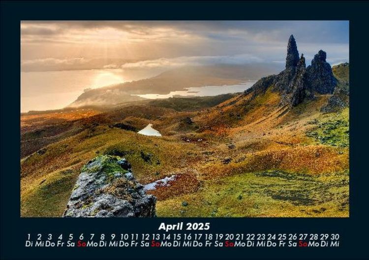 Produktbild: Landschaftskalender 2025 Fotokalender DIN A5