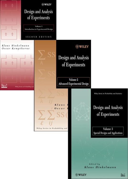 Produktbild: Design and Analysis of Experiments, 3 Volume Set