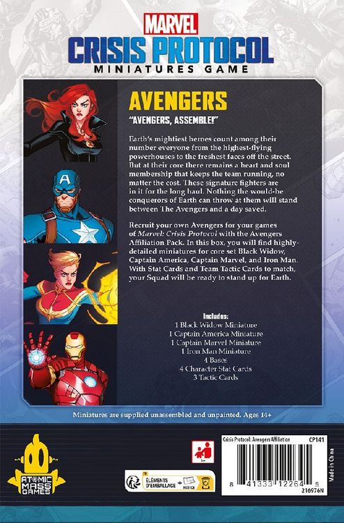 Produktbild: Marvel Crisis Protocol - Avengers (Avengers) /EN/ES/FR