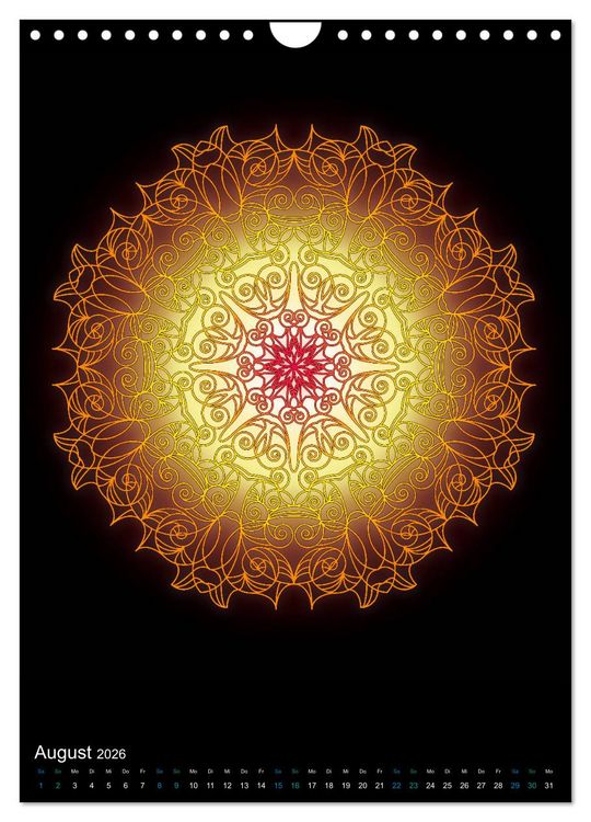 Produktbild: Mandala-Kalender 2026 (Wandkalender 2026 DIN A4 hoch), CALVENDO Monatskalender