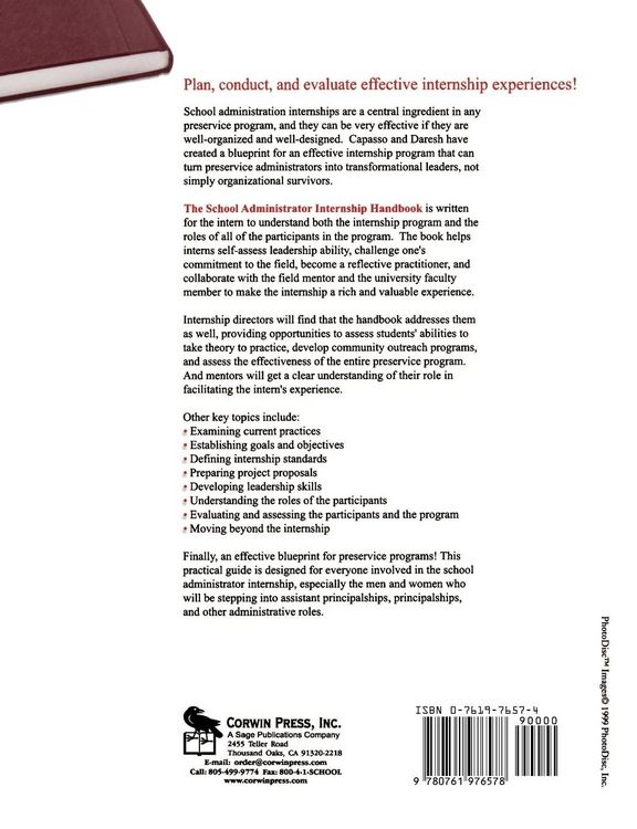 Produktbild: The School Administrator Internship Handbook