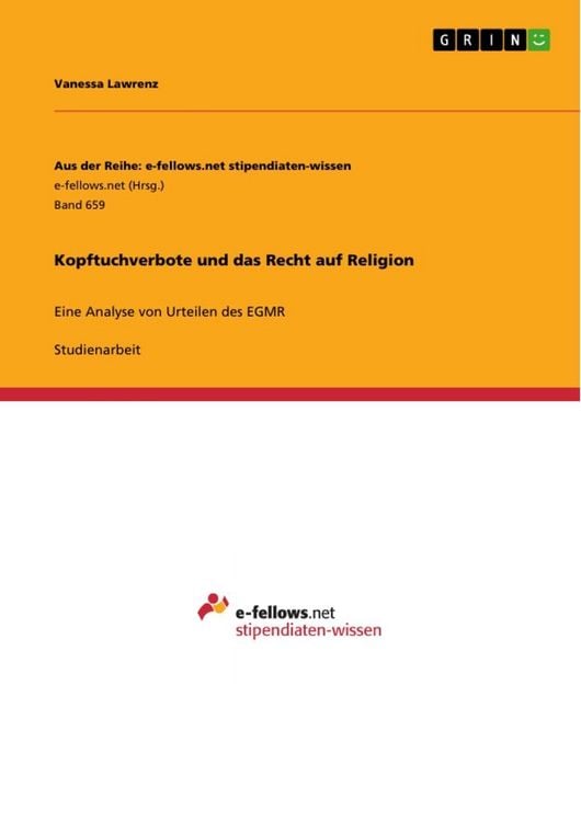 Produktbild: Kopftuchverbote und das Recht auf Religion