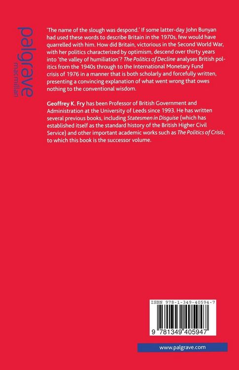 Produktbild: The Politics of Decline
