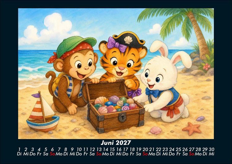 Produktbild: Das Jahr der Kost&uuml;me mit Milo, Tina & Bouncy 2027 Fotokalender DIN A5