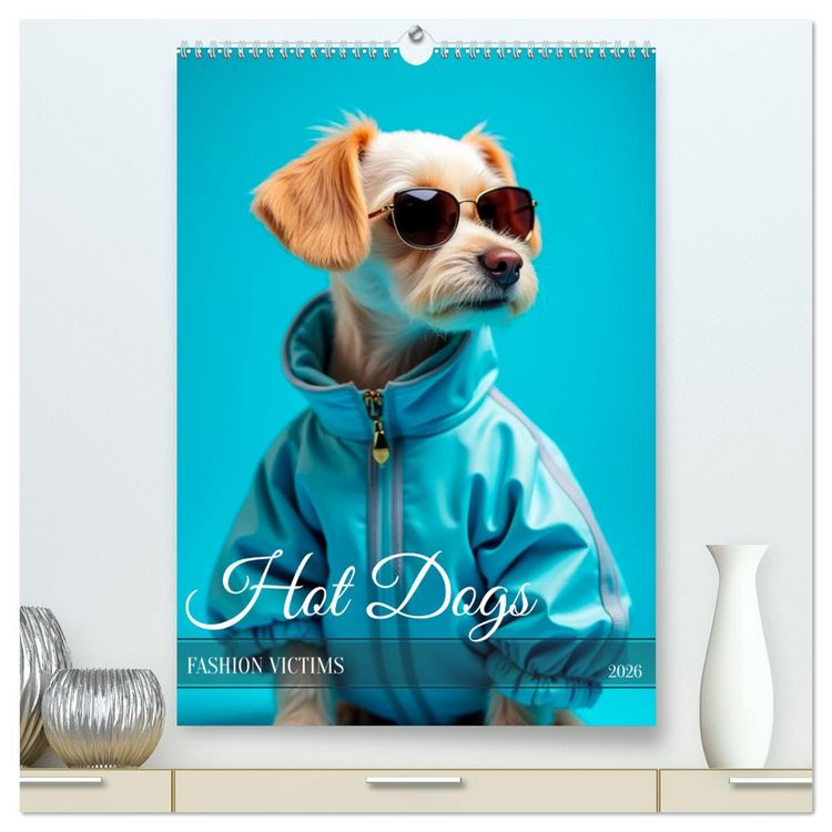 Produktbild: Hot Dogs - Fashion Victims (hochwertiger Premium Wandkalender 2026 DIN A2 hoch), Kunstdruck in Hochglanz