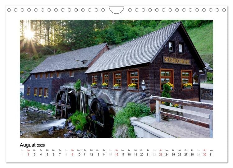 Produktbild: Schwarzwald 2026 (Wandkalender 2026 DIN A4 quer), CALVENDO Monatskalender