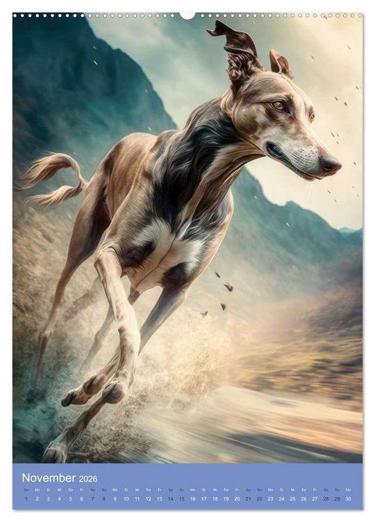 Produktbild: Hunde mit Temperament (hochwertiger Premium Wandkalender 2026 DIN A2 hoch), Kunstdruck in Hochglanz
