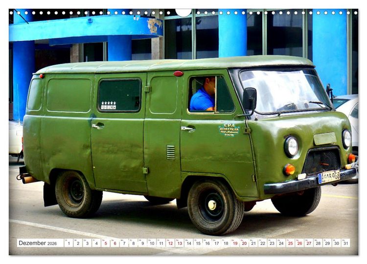 Produktbild: 60 Jahre Buchanka - Der Kult-Transporter der UdSSR UAZ-452 (Wandkalender 2026 DIN A3 quer), CALVENDO Monatskalender