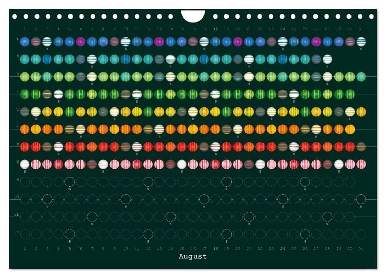 Produktbild: Perlenkalender (Wandkalender 2027 DIN A4 quer), CALVENDO Monatskalender