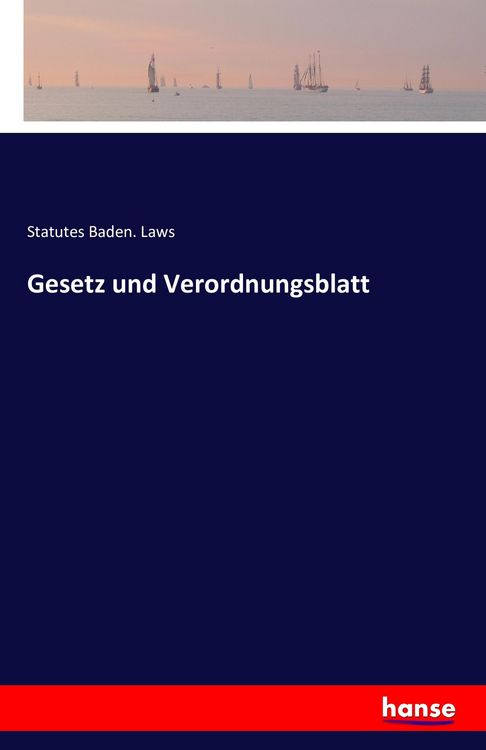 Produktbild: Gesetz und Verordnungsblatt