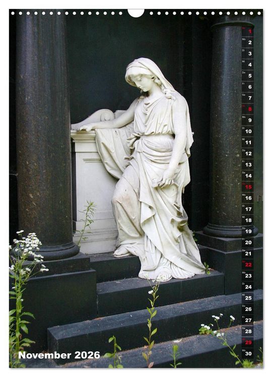 Produktbild: Friedhofsengel in Berlin (Wandkalender 2026 DIN A3 hoch), CALVENDO Monatskalender
