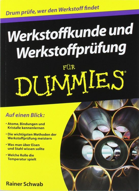 Produktbild: Werkstoffkunde und Werkstoffpr&uuml;fung f&uuml;r Dummies
