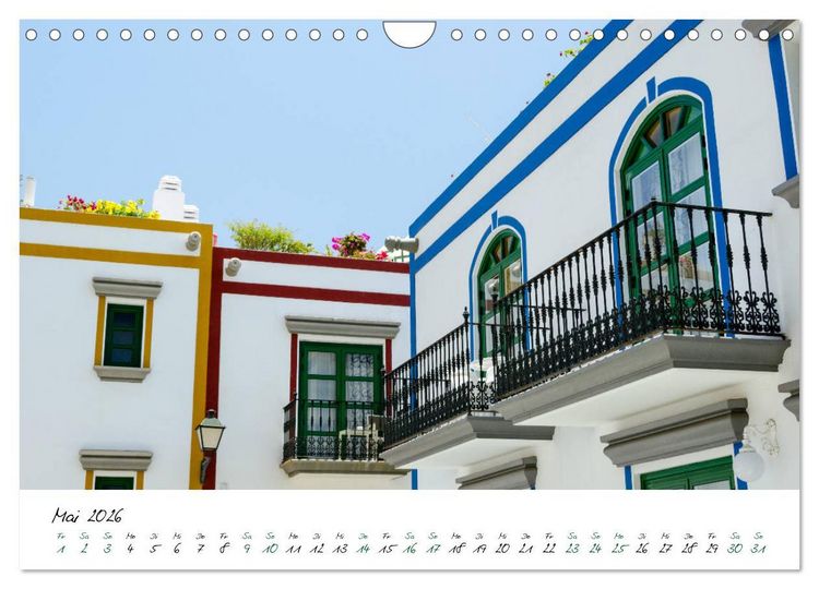 Produktbild: Gran Canaria - 365 Tage Fr&uuml;hling (Wandkalender 2026 DIN A4 quer), CALVENDO Monatskalender