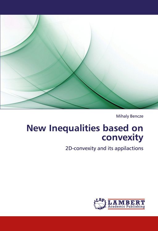 Produktbild: New Inequalities based on convexity