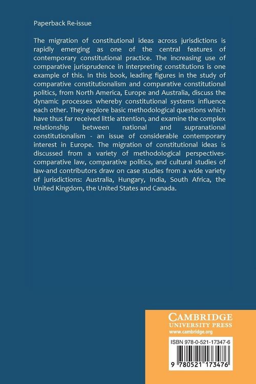 Produktbild: The Migration of Constitutional Ideas