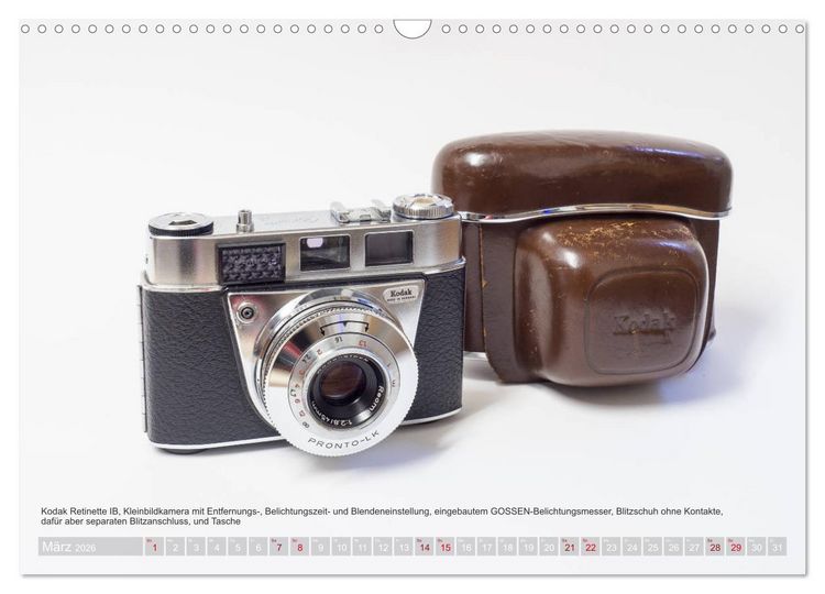 Produktbild: Alte und nicht ganz so alte Fotoapparate (Wandkalender 2026 DIN A3 quer), CALVENDO Monatskalender