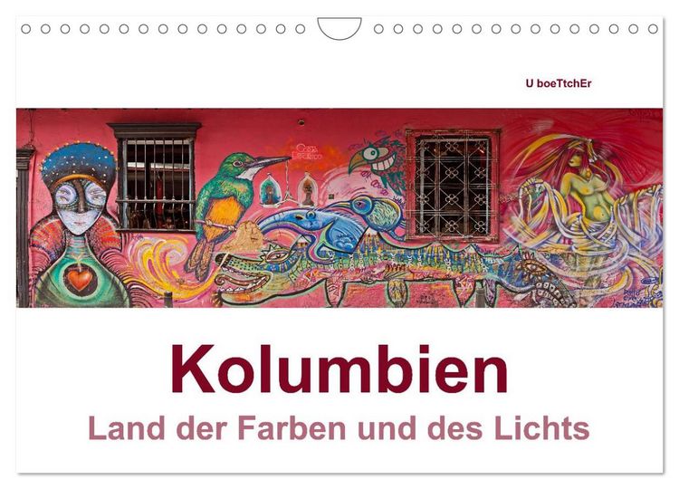Produktbild: Kolumbien - Land der Farben und des Lichts (Wandkalender 2026 DIN A4 quer), CALVENDO Monatskalender