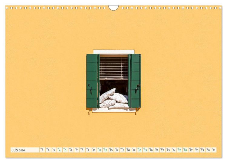 Produktbild: Burano and Minimalism (Wall Calendar 2026 DIN A3 landscape), CALVENDO 12 Month Wall Calendar