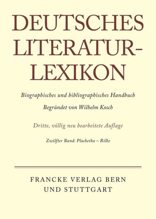 Produktbild: Deutsches Literatur-Lexikon / Plachetka - Rilke
