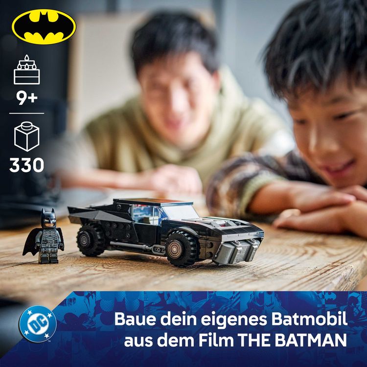 Produktbild: LEGO DC The Batman Batmobil Auto Spielzeug mit einer Minifigur 76332