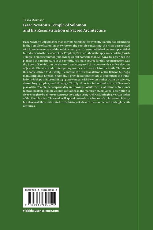 Produktbild: Isaac Newton's Temple of Solomon and his Reconstruction of Sacred Architecture