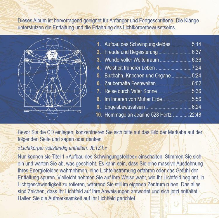 Produktbild: MERKABA EXTRA LANG [mit 22 Minuten Hommage an Jeanne Ruland in 528 Hertz]