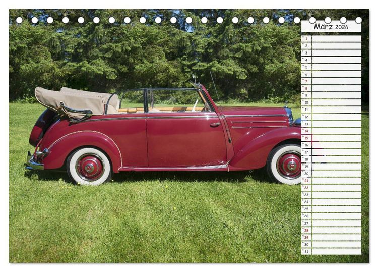 Produktbild: Mercedes Benz 170 Cabriolet (Tischkalender 2026 DIN A5 quer), CALVENDO Monatskalender