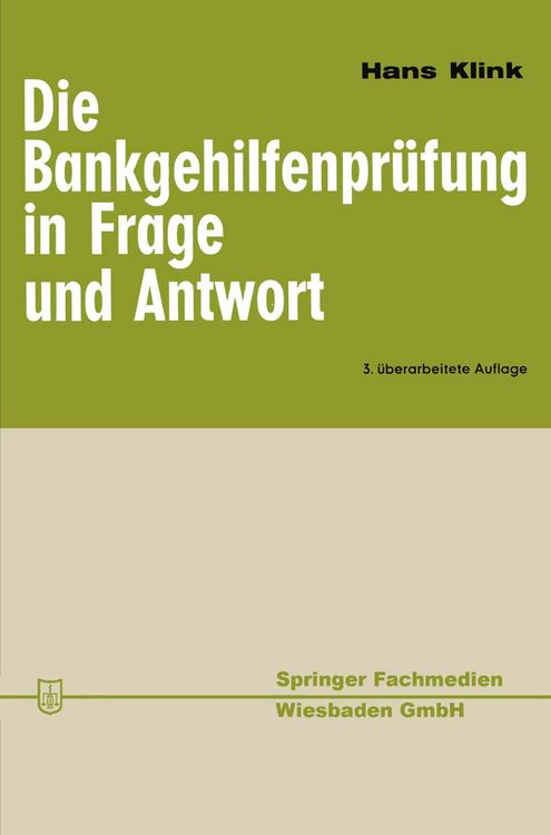 Produktbild: Die Bankgehilfenpr&uuml;fung in Frage und Antwort