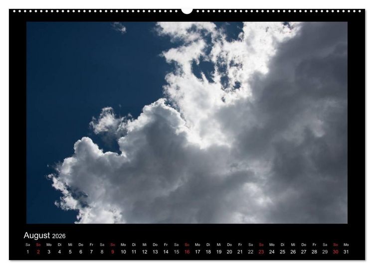 Produktbild: Wolkenbilder (hochwertiger Premium Wandkalender 2026 DIN A2 quer), Kunstdruck in Hochglanz