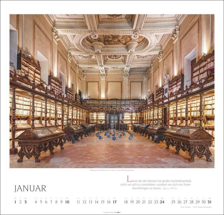 Produktbild: Welt der Bibliotheken Kalender 2027