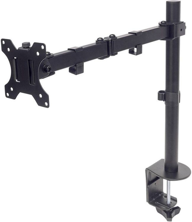 Produktbild: Manhattan Monitor-Tischhalterung 461542 1 Display(s) 33,0 cm (13") - 81,3 cm (32") Schwarz H&ouml;henverstellbar, Neigbar, Schwenkbar