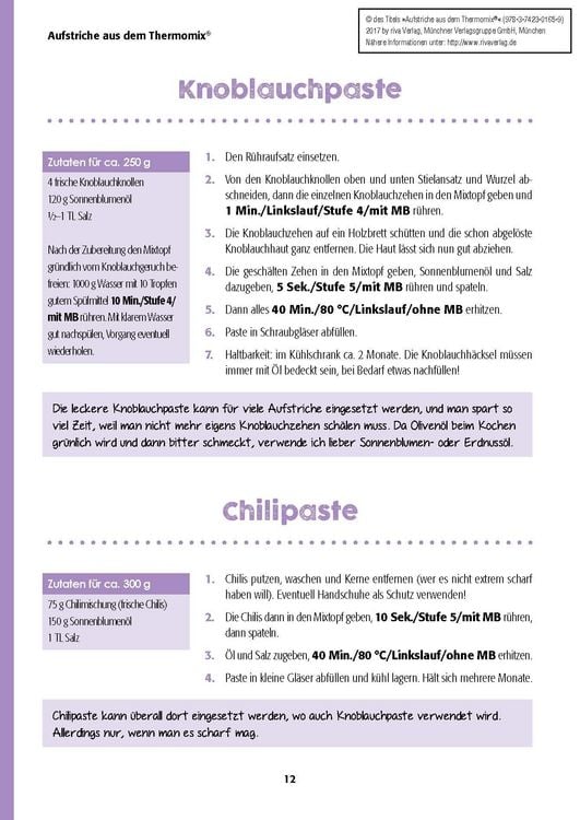 Produktbild: Aufstriche aus dem Thermomix®