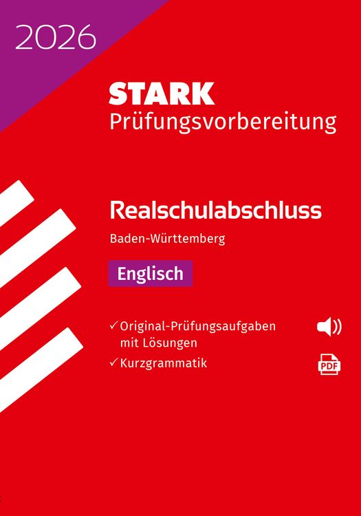 Produktbild: STARK Englisch - Realschulabschluss 2026 BW - Prüfungsvorbereitung