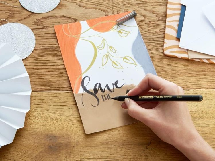 Produktbild: Edding 1340 brush pen Mix, Pinselstift Handlettering Mix 4er Set