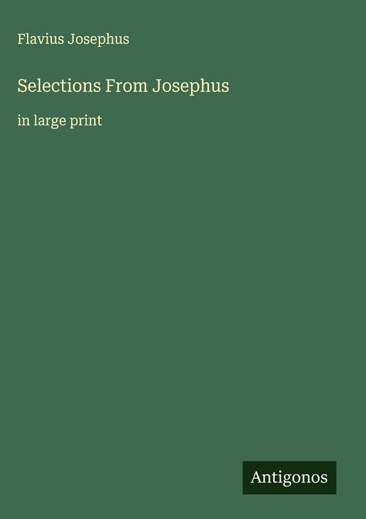 Produktbild: Selections From Josephus