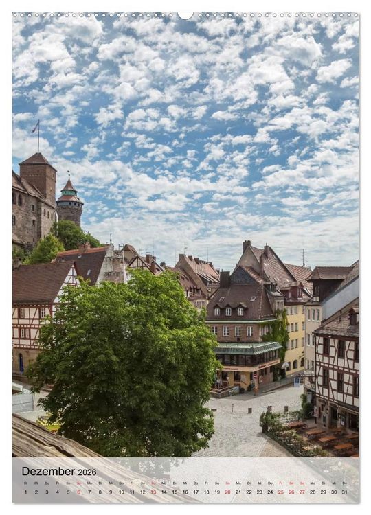 Produktbild: N&Uuml;RNBERG Charmante Altstadt (hochwertiger Premium Wandkalender 2026 DIN A2 hoch), Kunstdruck in Hochglanz