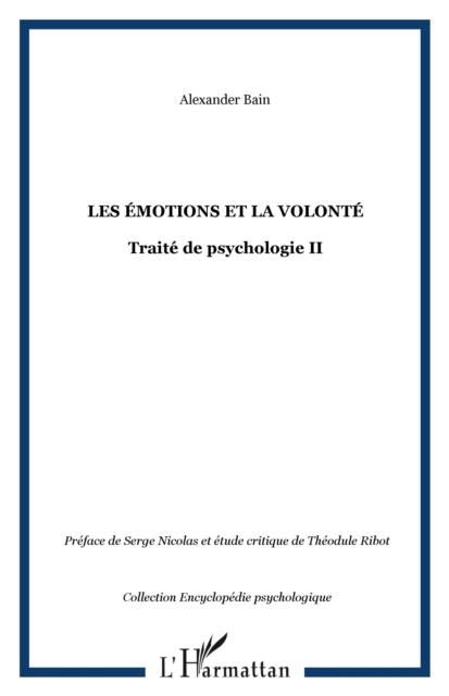 Produktbild: Emotions et la volonte : traite de psych