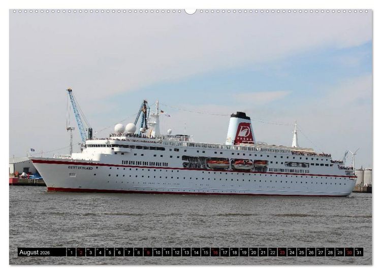 Produktbild: Kreuzfahrtschiffe in Hamburg (hochwertiger Premium Wandkalender 2026 DIN A2 quer), Kunstdruck in Hochglanz
