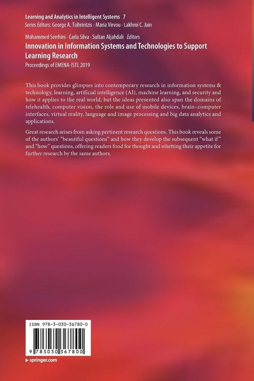 Produktbild: Innovation in Information Systems and Technologies to Support Learning Research