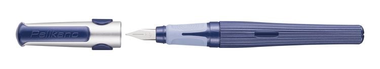 Produktbild: Pelikan F&uuml;ller Pelikano&reg; structure f&uuml;r Rechtsh&auml;nder, Blau, Feder M
