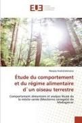 Produktbild: &Eacute;tude du comportement et du r&eacute;gime alimentaire d`un oiseau terrestre