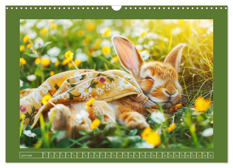 Produktbild: Kaninchen auf modischer Mission (Wandkalender 2026 DIN A3 quer), CALVENDO Monatskalender