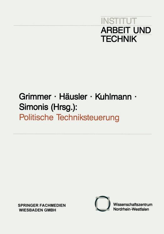 Produktbild: Politische Techniksteuerung