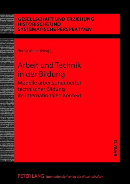 Produktbild: Arbeit und Technik in der Bildung